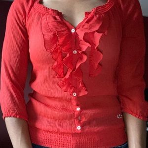 Abercrombie & Fitch Red Blouse S